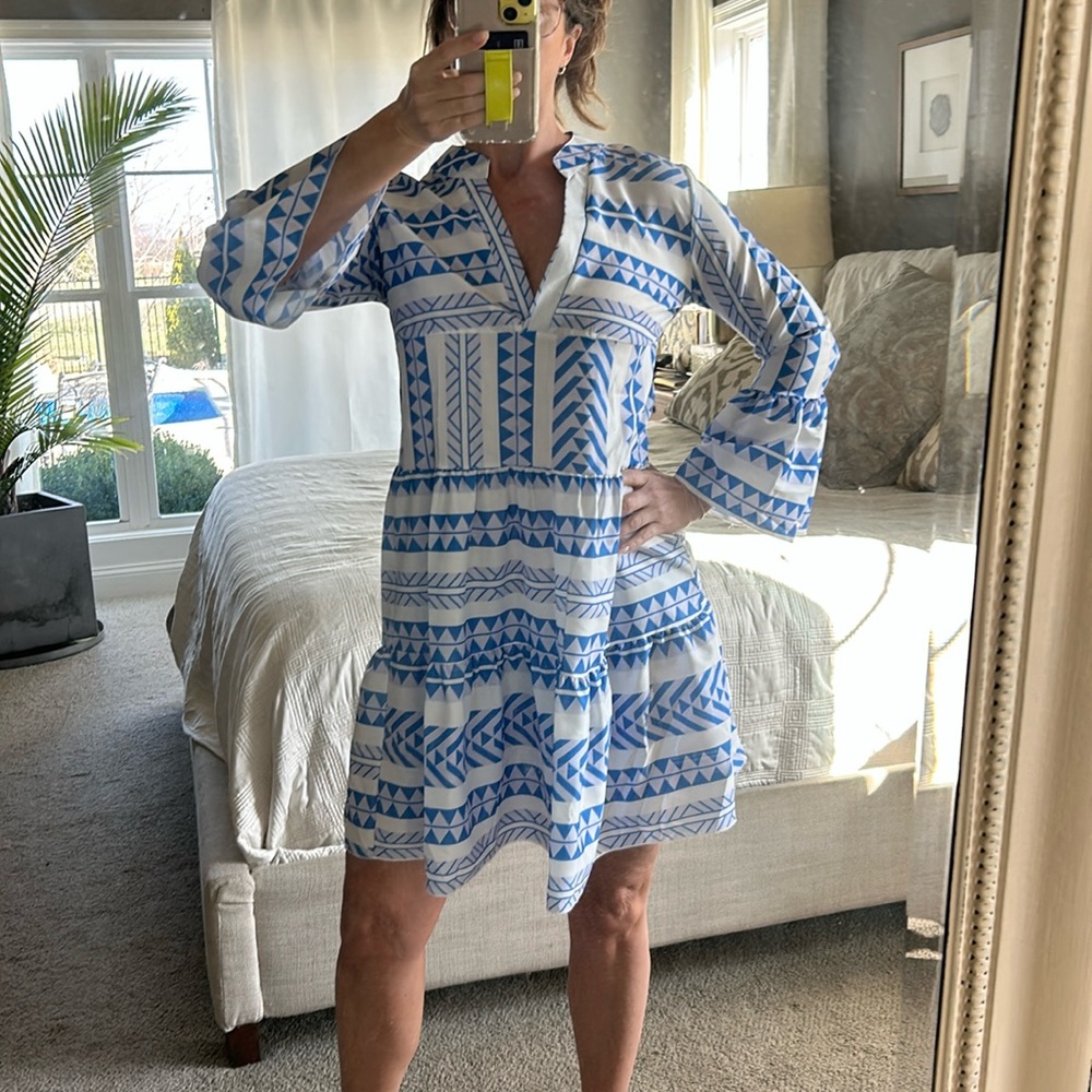 Boutique geo print dress.